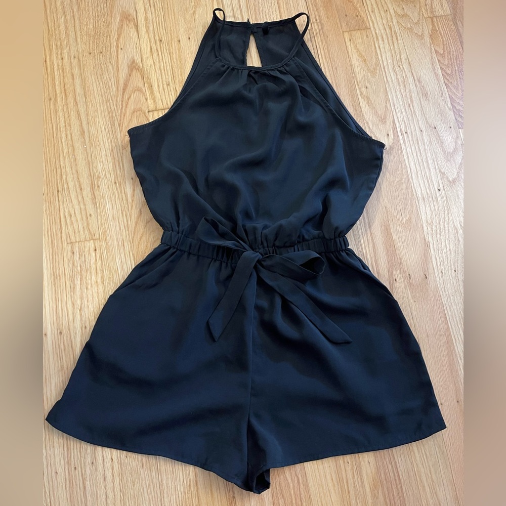 Black short jumpsuit